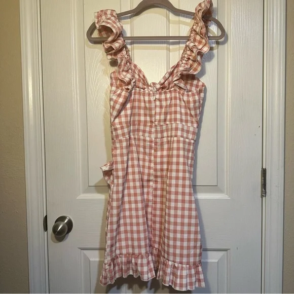 Mable Pink Gingham Ruffle Dress - Picture 7 of 7